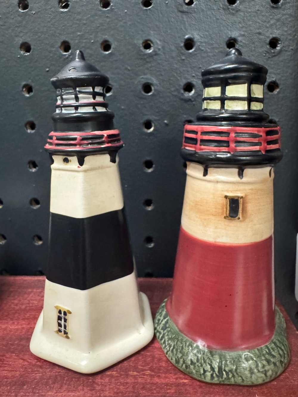 Vintage Ceramic Lighthouse Salt And Pepper Shakers David Carter Brown Sakura